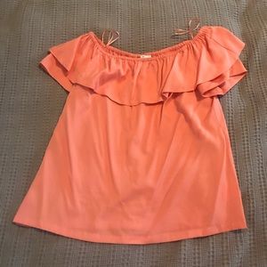 Halston off the shoulder top EUC
